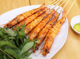 tép lóng nướng